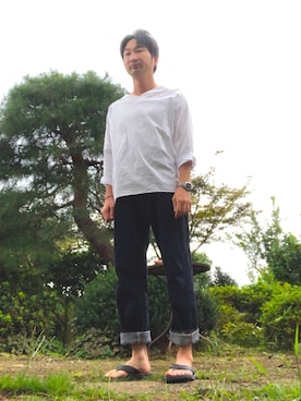 「シンフルコーデ」｜「アイテム（腕時計）」を使った、竹丸さん（メンズ・170cm）の秋コーディネート
