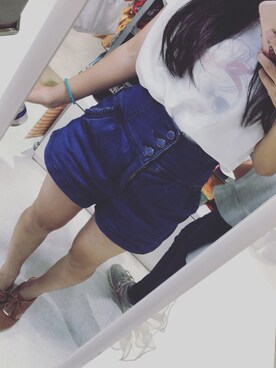 「T&Ｐのアイテム（サンダル、ベージュ系）」を使った、𝚁𝚒𝚘さん（レディース・148cm）の夏コーディネート