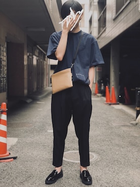 「JULIAN DAVID（ジュリアン デイヴィッド）のアイテム」を使った、yoshiさん（メンズ・180cm）の春コーディネート
