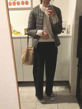 Meiさん（レディース・159cm）の冬コーディネート