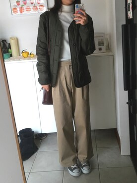 Meiさん（レディース・159cm）の冬コーディネート