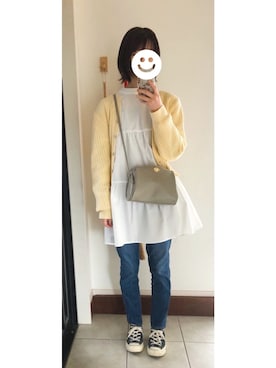 「mignon（ミニョン）のアイテム」を使った、Meiさん（レディース・159cm）の春コーディネート