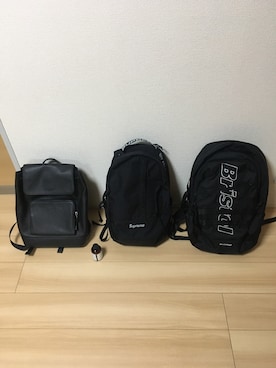 「F.C.Real Bristol（エフシーレアルブリストル）のアイテム（バックパック/リュック）」を使った、万太郎さん（メンズ・167cm）の春コーディネート