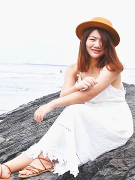 「Spring（スプリング）のアイテム（ワンピース）」を使った、sophiasuさん（レディース・158cm）の夏コーディネート