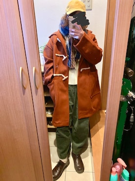 「アイテム（ダッフルコート）」を使った、yone.さん（レディース・158cm・10代）の冬コーディネート
