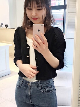 「ハーフアップ」｜shiraiさん（レディース・160cm）の春コーディネート