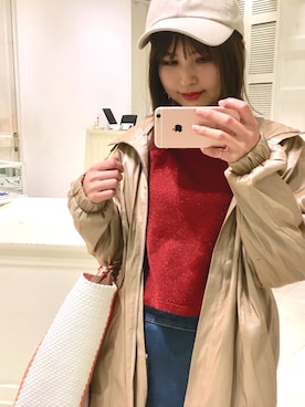 「Casselini（キャセリーニ）のアイテム（キャップ）」を使った、shiraiさん（レディース・160cm）の春コーディネート