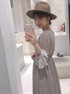 「mystic（ミスティック）のアイテム（ハット）」を使った、shiraiさん（レディース・160cm）の秋コーディネート