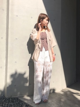 「mystic（ミスティック）のアイテム（タンクトップ）」を使った、shiraiさん（レディース・160cm）の春コーディネート