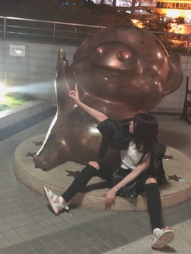 「ぶたさん」｜むーむさん（レディース・164cm）の春コーディネート