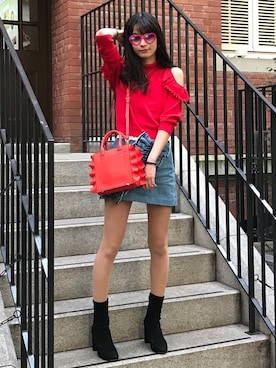 「Lily Brown」｜「アイテム（その他）」を使った、りなぴよさん（レディース・170cm）の春コーディネート