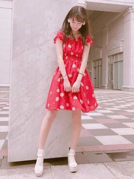 「ダズリン」｜「アイテム（その他）」を使った、りなぴよさん（レディース・170cm）の春コーディネート