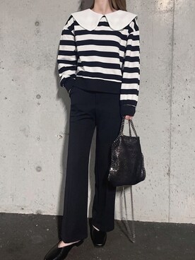 「GUパンツ」｜KEIさん（レディース・160cm）の春コーディネート