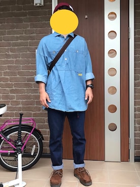 「NATAL DESIGN（ネイタルデザイン）のアイテム（トップス）」を使った、きょん吉さん（メンズ・168cm）の春コーディネート