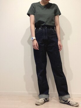 「ANATOMICA（アナトミカ）の【ANATOMICA】別注 618 MARILYN 13oz（デニムパンツ）」を使った、tommyさん（レディース・165cm）の夏コーディネート