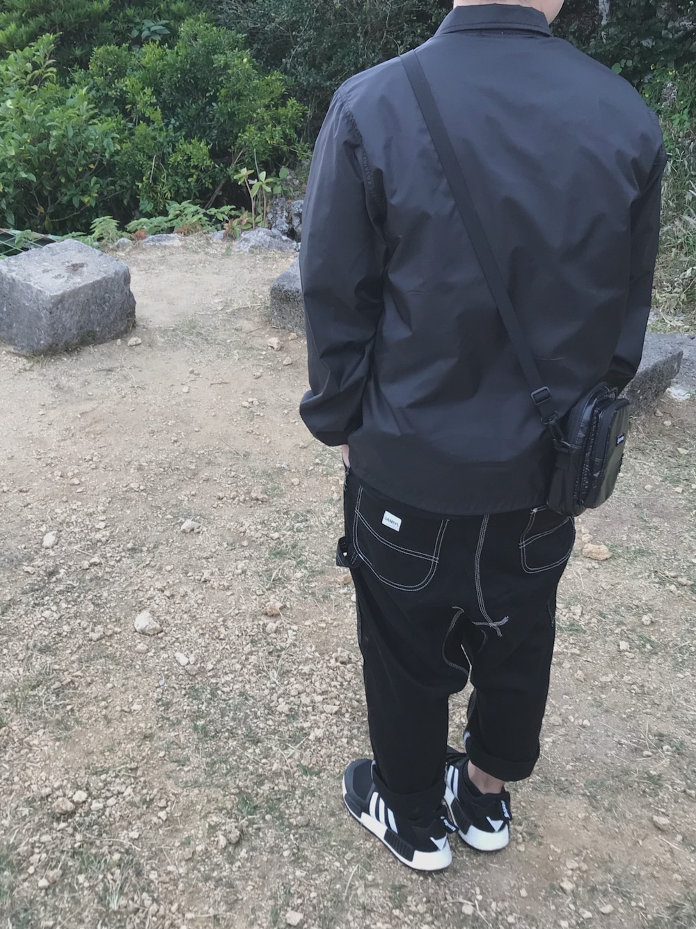 GANRYU サルエルパンツ 黒 Sサイズ セマンティックデザイン semanticdesign ワイド サルエルパンツ