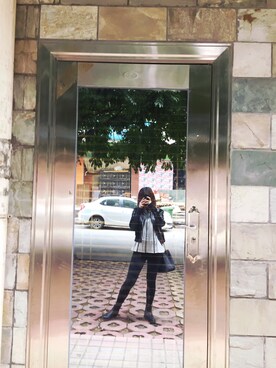 「Betula（ベチュラ）のアイテム（シャツ/ブラウス、ホワイト系）」を使った、ZitaZZQさん（レディース）の冬コーディネート