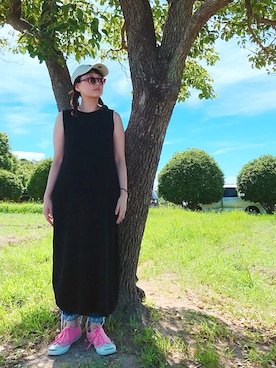 「PLST（プラステ）のアイテム（ワンピース/ドレス）」を使った、K2aさん（レディース・161cm）の夏コーディネート