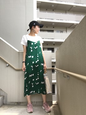 「ハラチ」｜「アイテム（ワンピース/ドレス）」を使った、chan-miさん（レディース・163cm）の春コーディネート