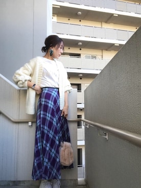 「OZOC（オゾック）のアイテム（ハンドバッグ）」を使った、chan-miさん（レディース・163cm）の秋コーディネート
