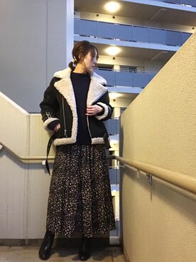 chan-miさん（レディース・163cm）の冬コーディネート