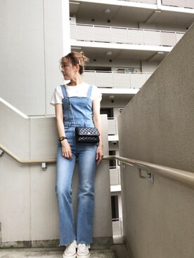 「シャネル」｜「アイテム（オールインワン・サロペット）」を使った、chan-miさん（レディース・163cm）の夏コーディネート