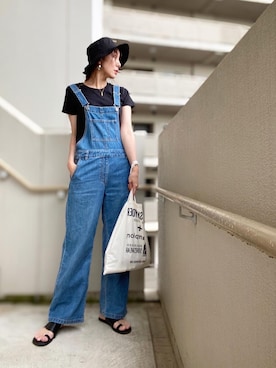 「SLOBE IENA（スローブイエナ）のアイテム（オールインワン・サロペット）」を使った、chan-miさん（レディース・163cm）の秋コーディネート