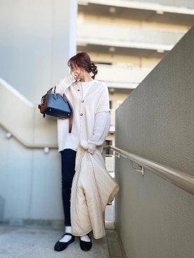 「SVEC（シュベック）のカンフーシューズ kung fu Shoes / ストラップパンプス（バレエシューズ）」を使った、chan-miさん（レディース・163cm）の秋コーディネート