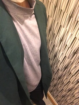「Edwina Horl（エドウィナホール）のアイテム（トレンチコート）」を使った、ともしさん（メンズ・175cm）の冬コーディネート