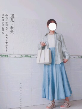 放手握拳さん（レディース・163cm）の夏コーディネート