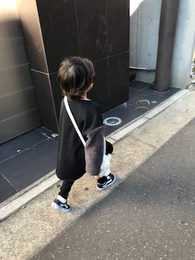 「UJU（ウジュ）のアイテム」を使った、Ryuさん（キッズ・100cm）の冬コーディネート