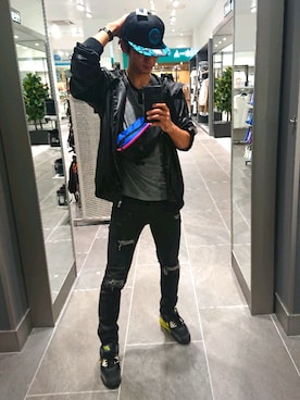 「アイテム（ブルゾン）」を使った、にんさん（メンズ・177cm・30代）の夏コーディネート