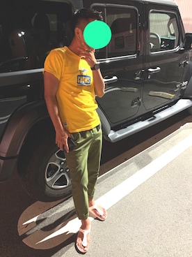 「TOMMY（トミー）のアイテム（アナログ腕時計）」を使った、海さん（メンズ・171cm）の夏コーディネート