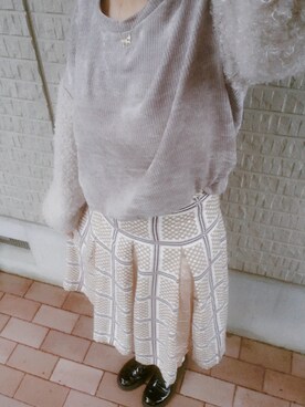 「アイテム（ピアス（両耳用））」を使った、ぽ餅@古着+αさん（レディース・158cm・20代）の秋コーディネート