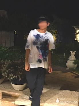 「LAD MUSICIAN（ラッドミュージシャン）のアイテム（Tシャツ/カットソー、ホワイト系）」を使った、のんさん（メンズ・177cm）の秋コーディネート