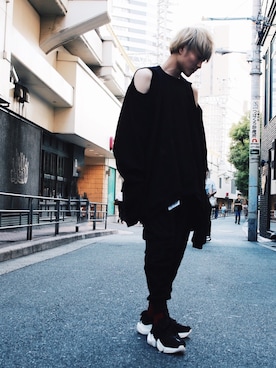 「UEG（ユーイージー）のアイテム」を使った、Azuma Yuhoさん（メンズ・177cm）の夏コーディネート