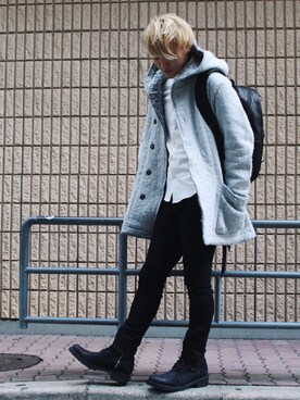 「PATRICK STEPHAN（パトリックステファン）のアイテム（バッグ）」を使った、Azuma Yuhoさん（メンズ・178cm）の秋コーディネート