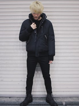 「Mackage（マッカージュ）のアイテム（ジャケット/アウター）」を使った、Azuma Yuhoさん（メンズ・178cm）の秋コーディネート