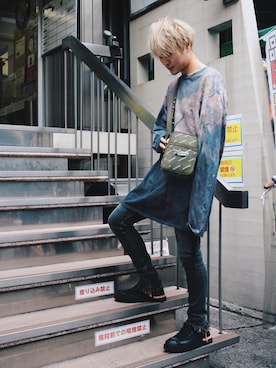 「READY MADES（レディーメイド）のアイテム」を使った、Azuma Yuhoさん（メンズ・178cm）の冬コーディネート