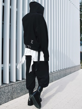 「Haculla（ハキュラ）のアイテム」を使った、Azuma Yuhoさん（メンズ・178cm）の春コーディネート