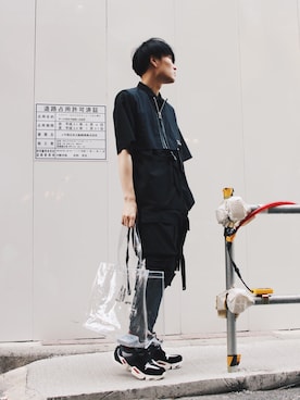 「HELIOT EMIL」｜Azuma Yuhoさん（メンズ・178cm）の春コーディネート