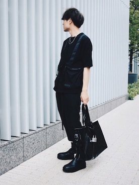 「HELIOT EMIL」｜Azuma Yuhoさん（メンズ・178cm）の春コーディネート