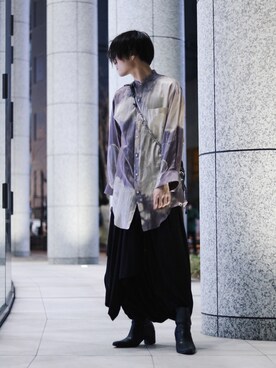 「ROYAL FLASH（ロイヤルフラッシュ）のアイテム（バッグ）」を使った、Azuma Yuhoさん（メンズ・178cm）の冬コーディネート