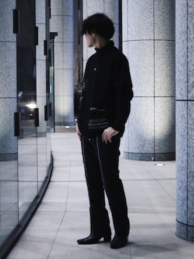 「ROYAL FLASH（ロイヤルフラッシュ）のアイテム（バッグ）」を使った、Azuma Yuhoさん（メンズ・178cm）の冬コーディネート