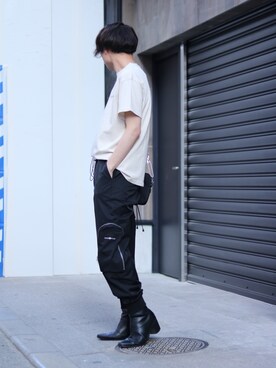 「ROYAL FLASH（ロイヤルフラッシュ）のアイテム（バッグ）」を使った、Azuma Yuhoさん（メンズ・178cm）の冬コーディネート