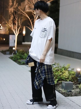 Azuma Yuhoさん（メンズ・178cm）の春コーディネート