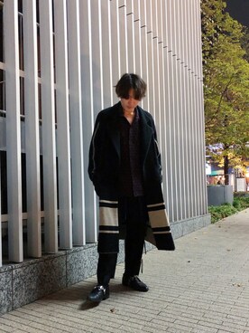 「Azuma.（アズマ）のアイテム（トップス）」を使った、Azuma Yuhoさん（メンズ・178cm）の秋コーディネート