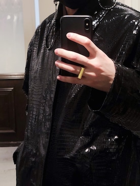 「ROYAL FLASH（ロイヤルフラッシュ）のアイテム（アクセサリー）」を使った、Azuma Yuhoさん（メンズ・178cm）の冬コーディネート