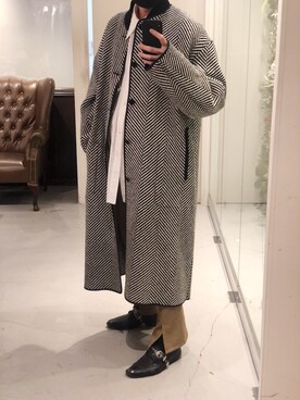 「HAIDER ACKERMANN（ハイダーアッカーマン）のアイテム（ジャケット/アウター）」を使った、Azuma Yuhoさん（メンズ・178cm）の冬コーディネート