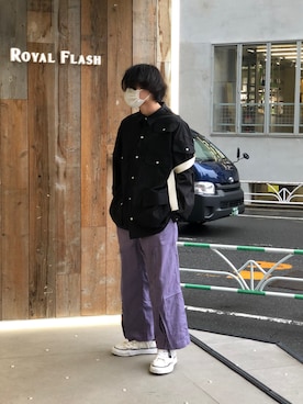 「Azuma.（アズマ）のアイテム（パンツ）」を使った、Azuma Yuhoさん（メンズ・178cm）の春コーディネート
